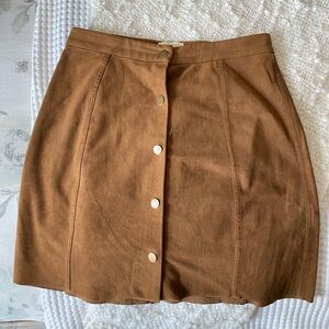 Wilfred Free Brown Suede Skirt Size 6
